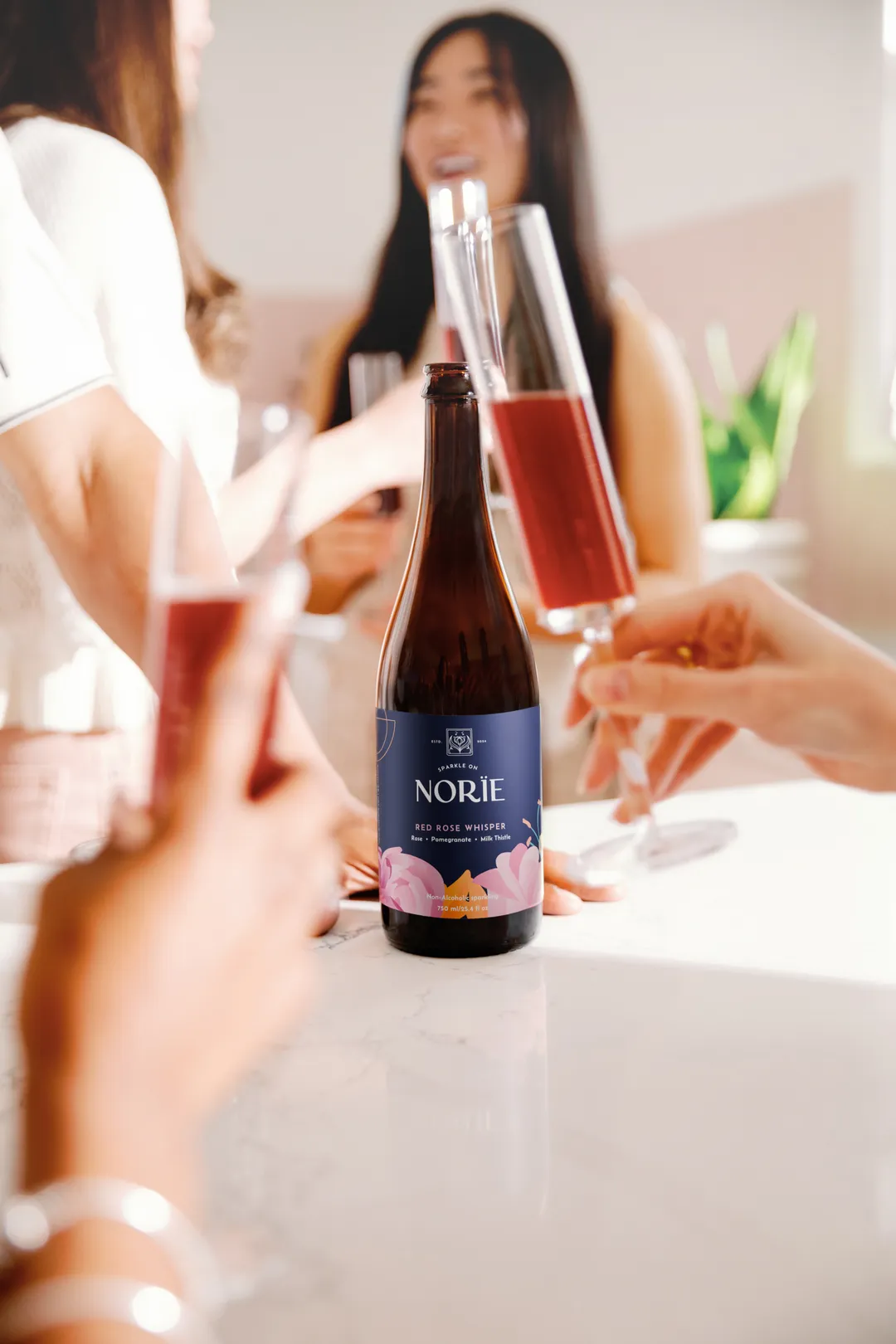 RED ROSE WHISPER  | Non-Alc Sparkling Wine Alternative