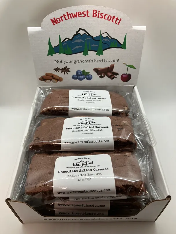  Chocolate Salted Caramel Biscotti