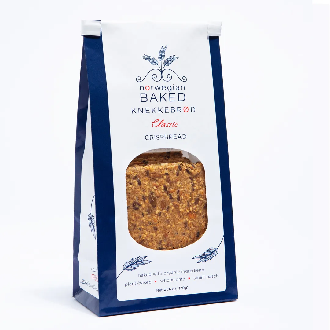 Variety Case Knekkebrød (4-flavors) • Crispbread • Organic Fresh Baked Vegan 