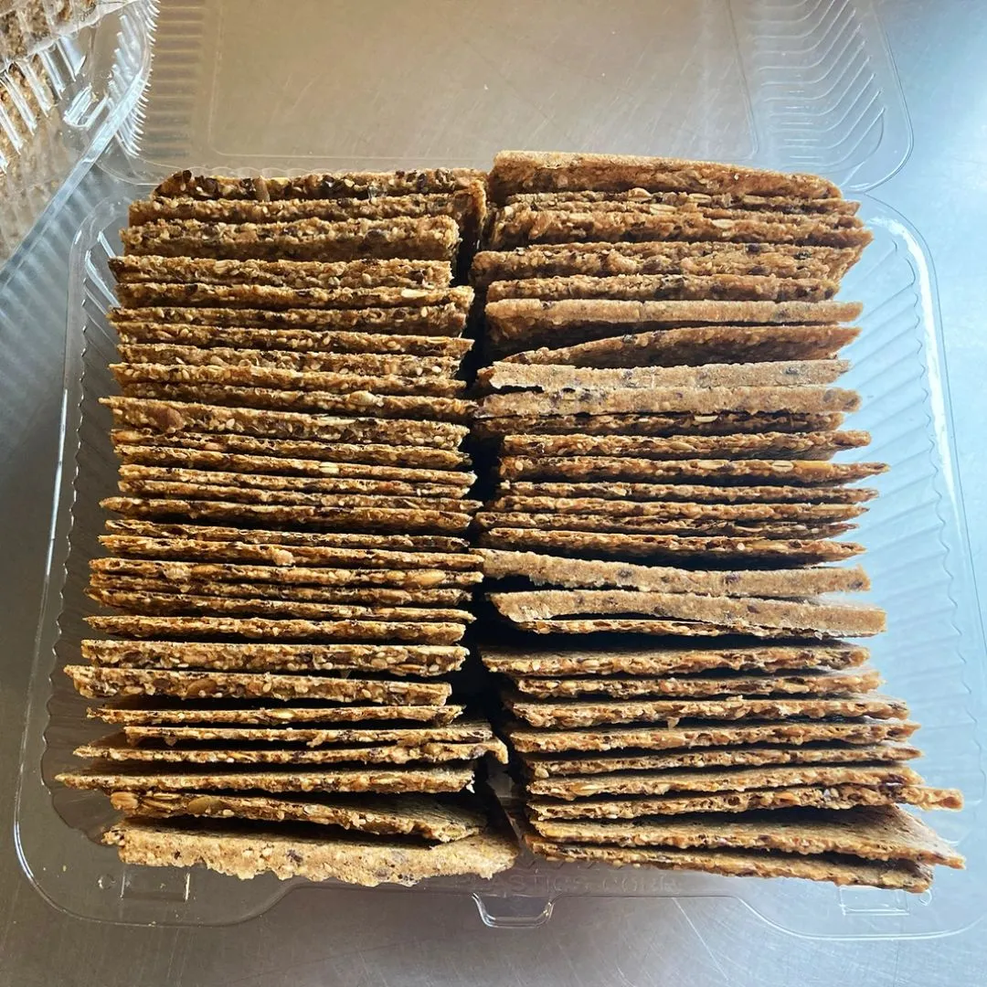 Bulk 2.5lb Sea Salt Flakes Knekkebrød • Awarding Winning Crispbread • Wholesome Goodness