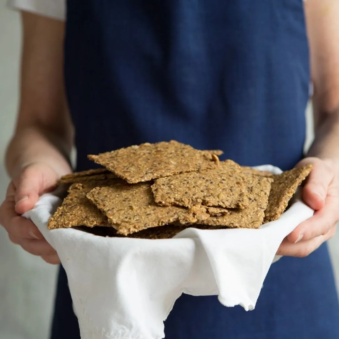 Variety Case Knekkebrød (4-flavors) • Crispbread • Organic Fresh Baked Vegan 