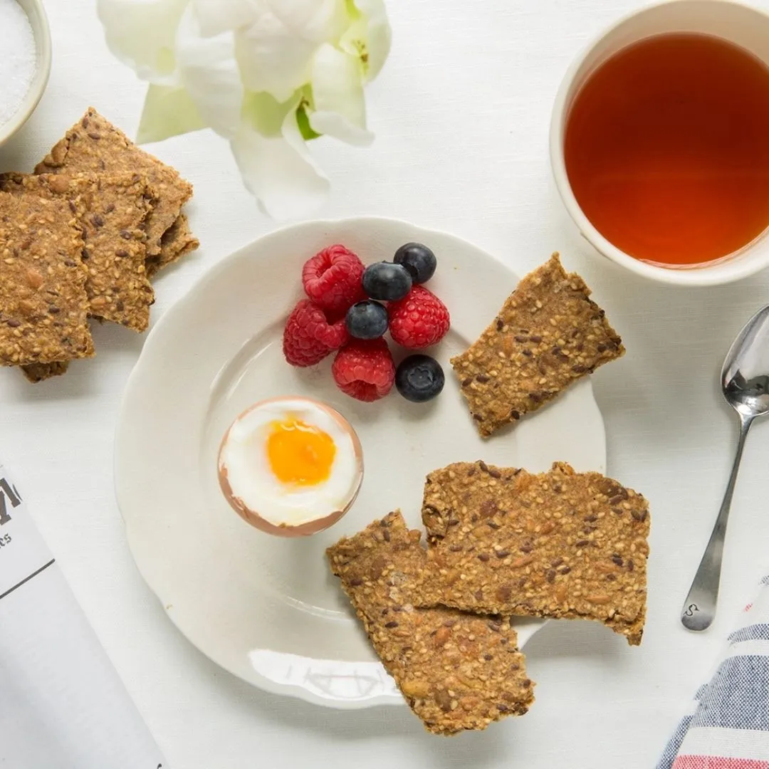 Variety Case Knekkebrød (4-flavors) • Crispbread • Organic Fresh Baked Vegan 