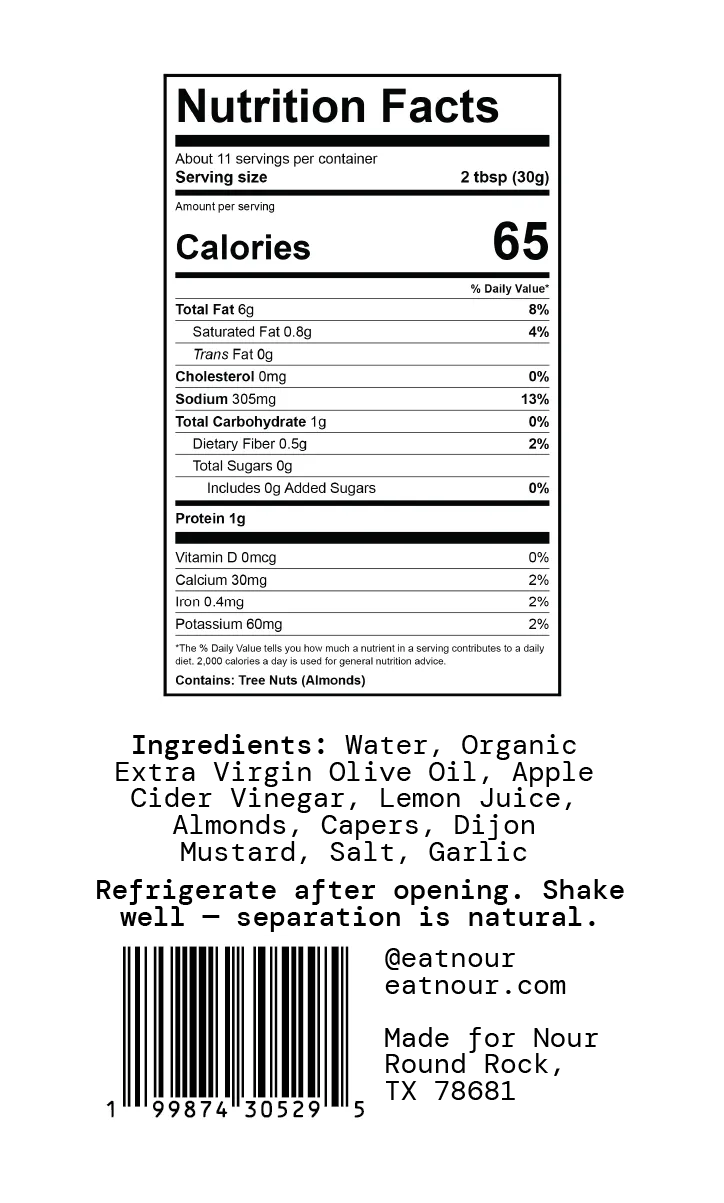 Lemon Caper Salad Dressing
