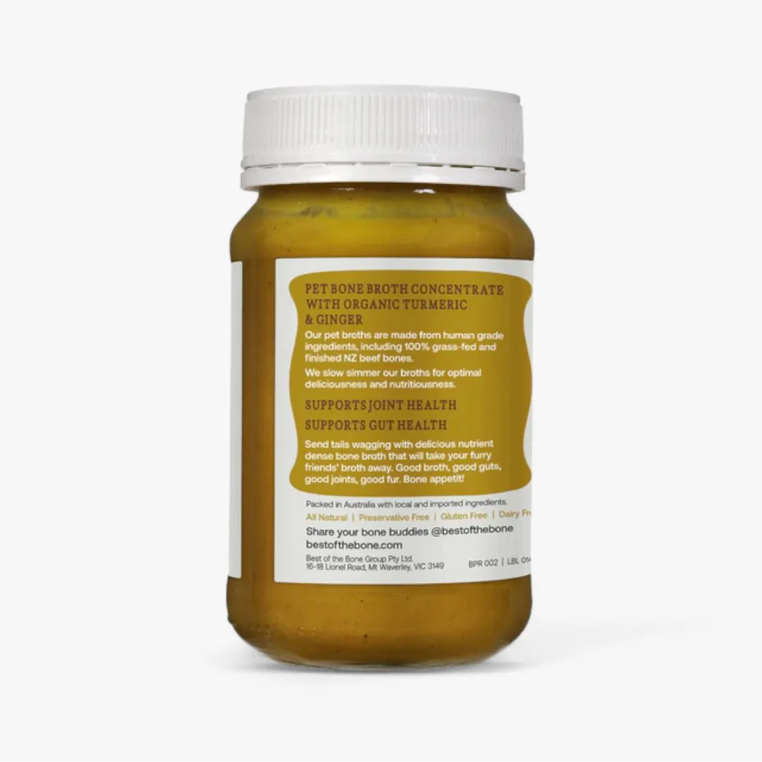 Pet Bone Broth with Turmeric - Nourishing Broths