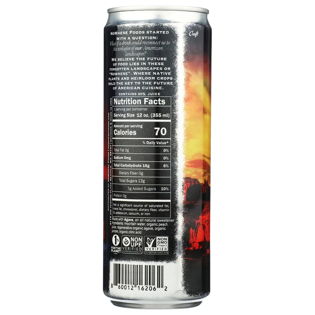 Southwest Peach, Juniper, and Agave Heirloom Beverage
