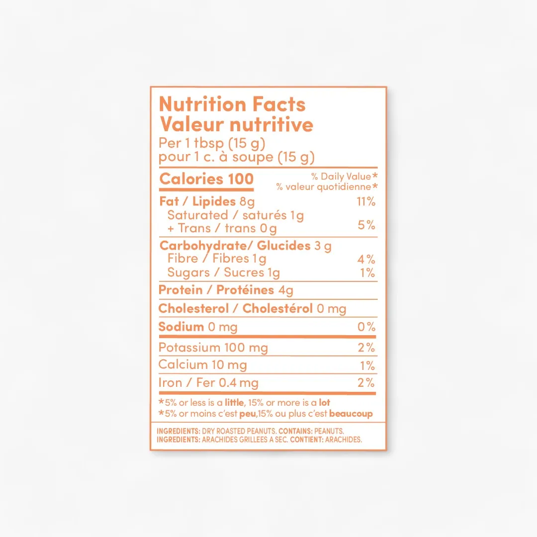 Natural Peanut Butter - Crunchy