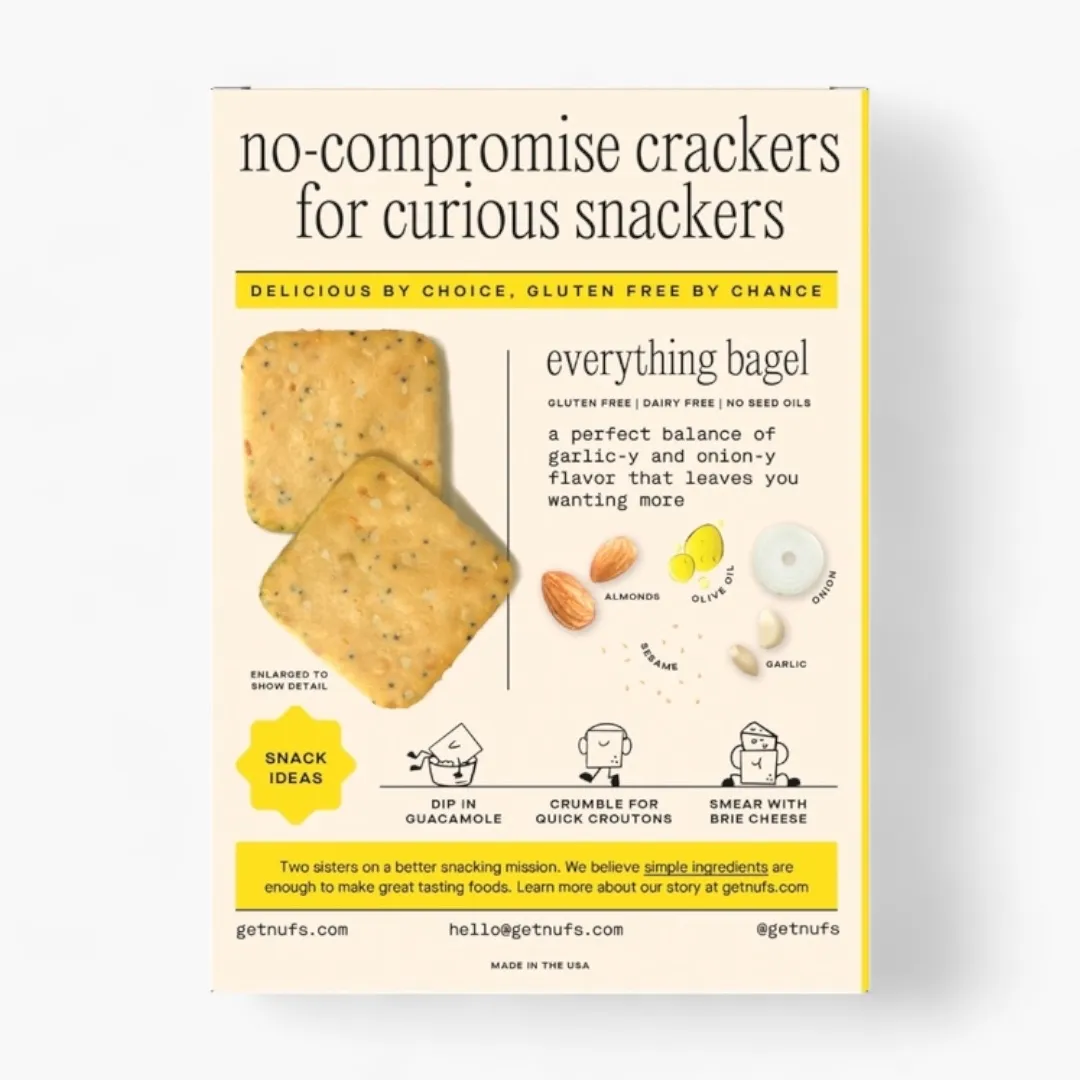 Everything Bagel Gluten-Free Crackers - Box