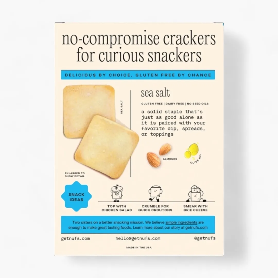 Sea Salt Gluten-Free Crackers - Box