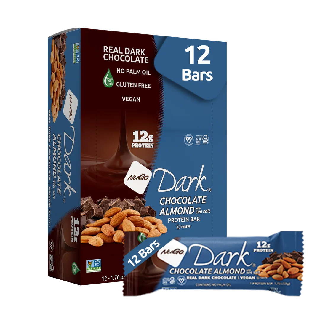 NuGo Dark Almond with Sea Salt Protein Bar