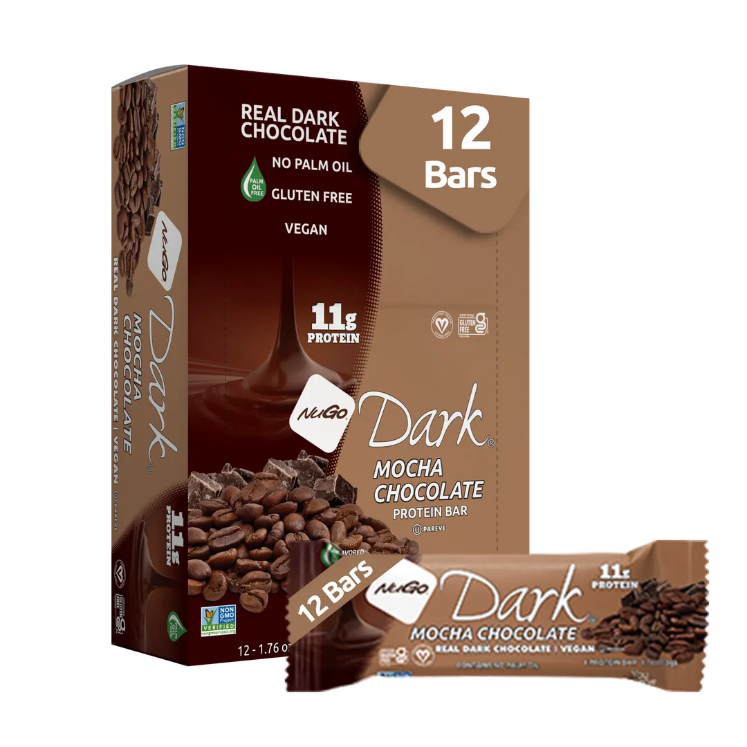 NuGo Dark Mocha Chocolate Protein Bar