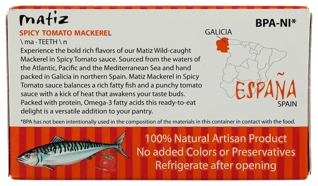 Matiz Spicy Tomato Mackerel