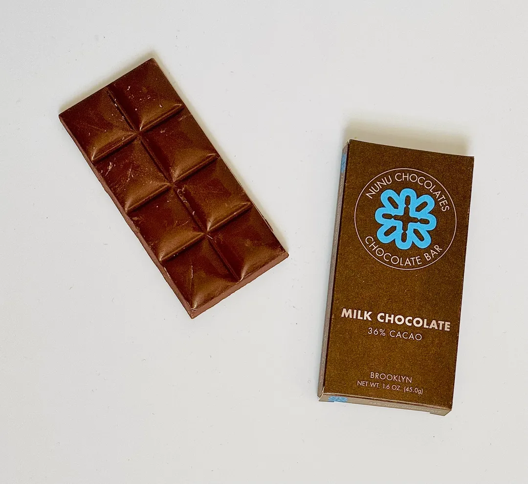 Nunu Chocolates 36% Milk Bar (1.58 oz) - gluten free