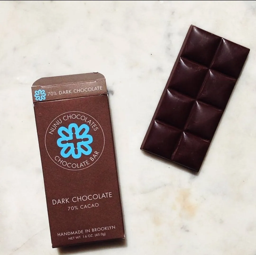 Nunu Chocolates 70% Dark Chocolate Bar-Vegan and Gluten Free