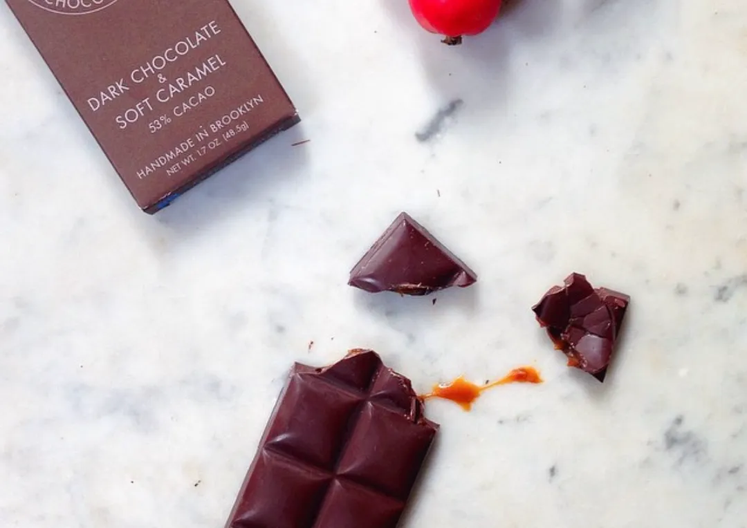 Nunu Chocolates Soft Caramel Dark Chocolate Bar  gluten free