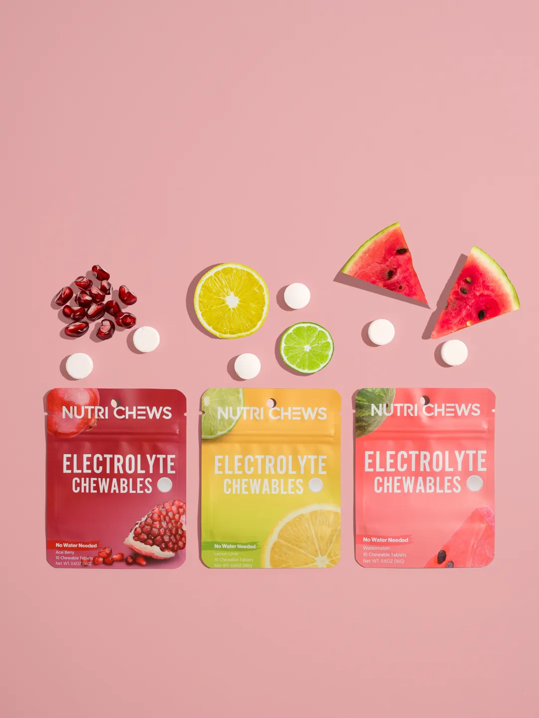 Lemon Lime Chewable Hydration Tablet - No Water Needed