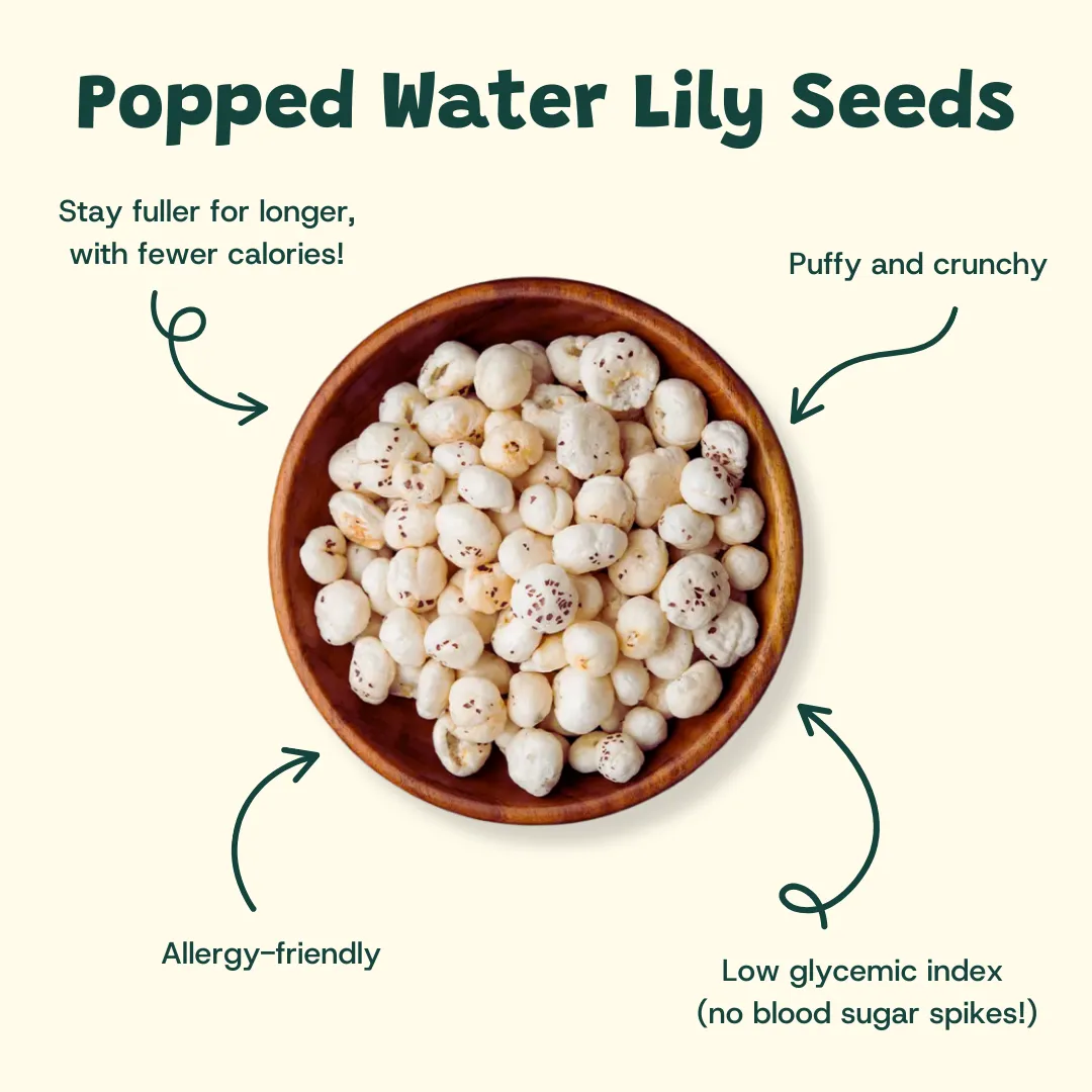NutriPop Popped Water Lily Seeds - Spicy Peri-Peri (Pack of 24)