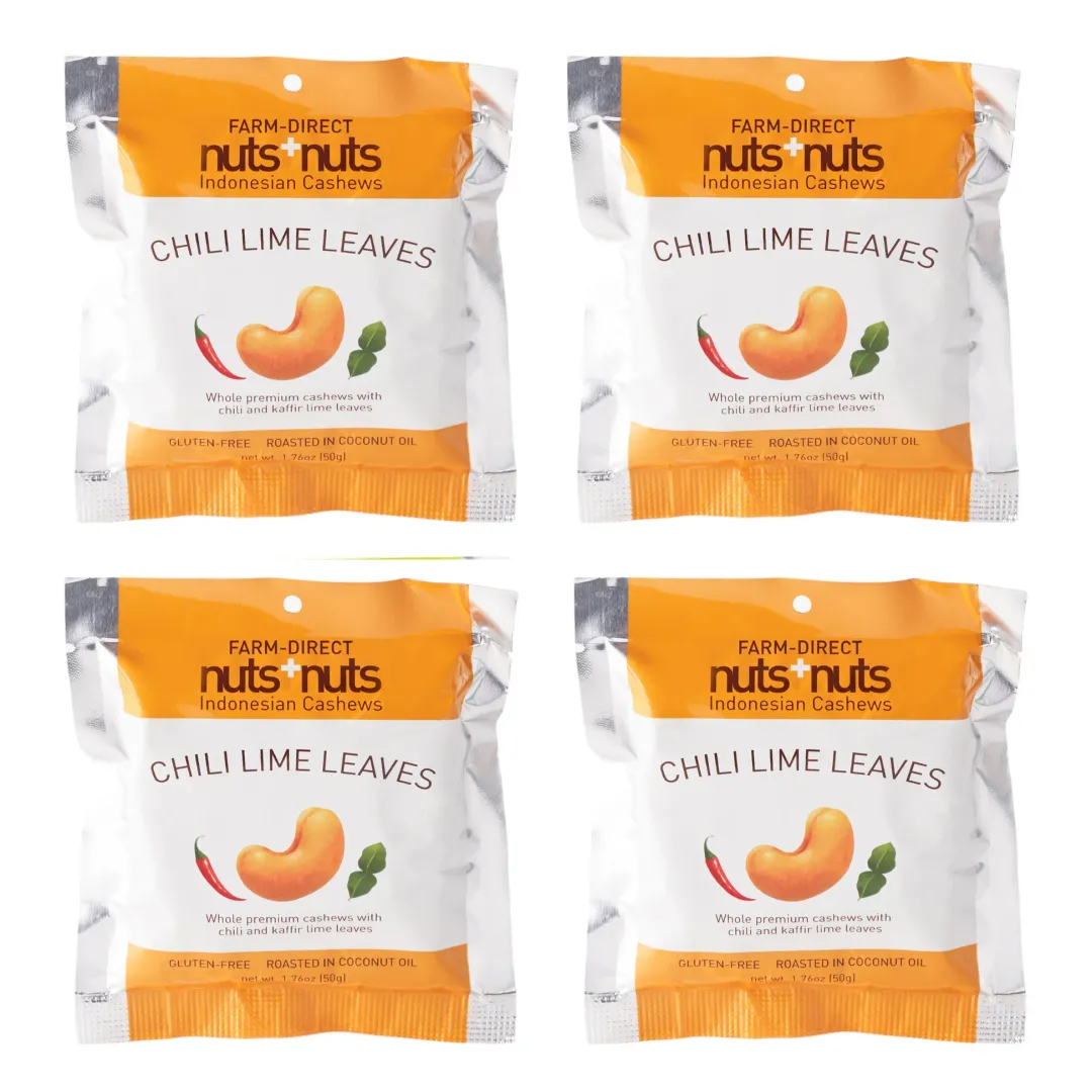 Chili Lime Indonesian Roasted Cashews Snack Pack 1.76 Oz