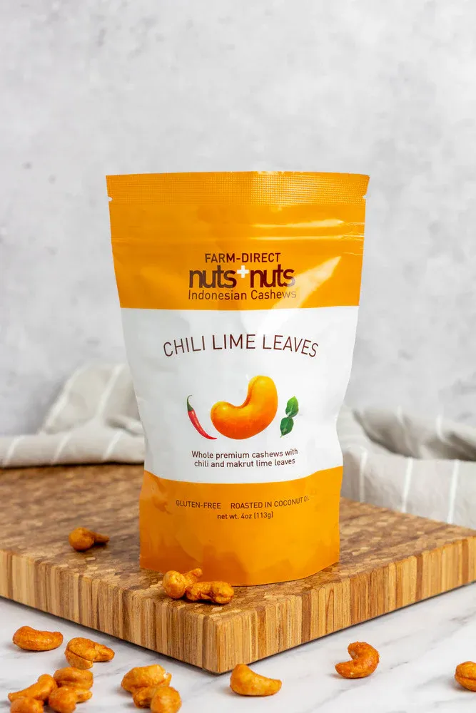 Chili Lime Leaves Indonesian Roasted Cashews 4 Oz