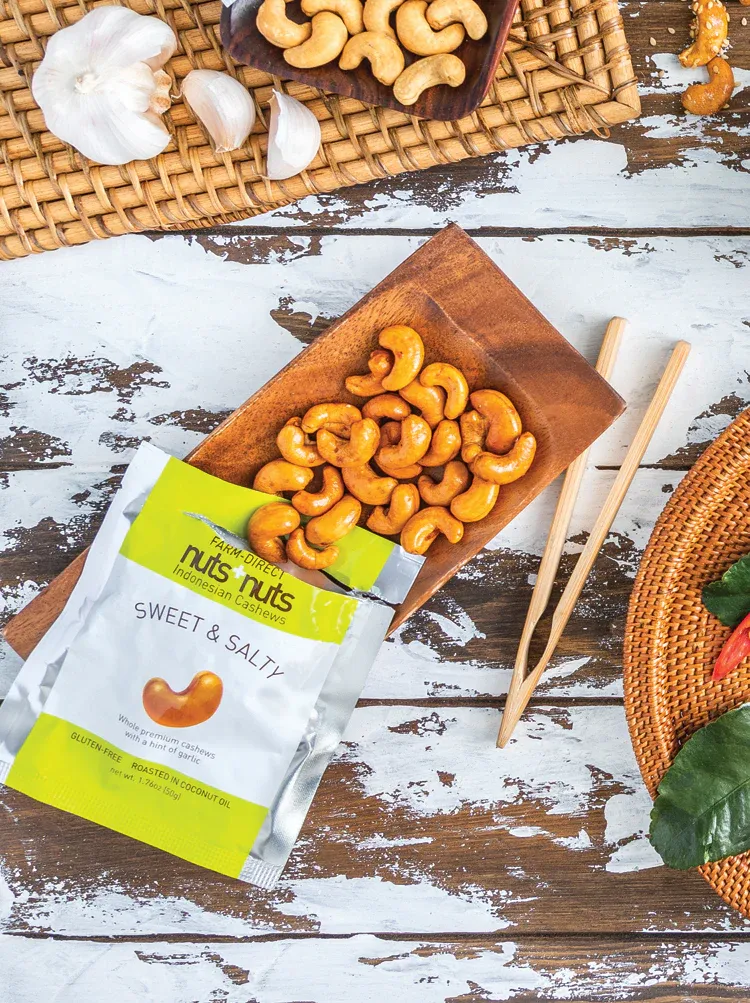 Sweet & Salty Indonesian Roasted Cashews Snack Pack 1.76 oz