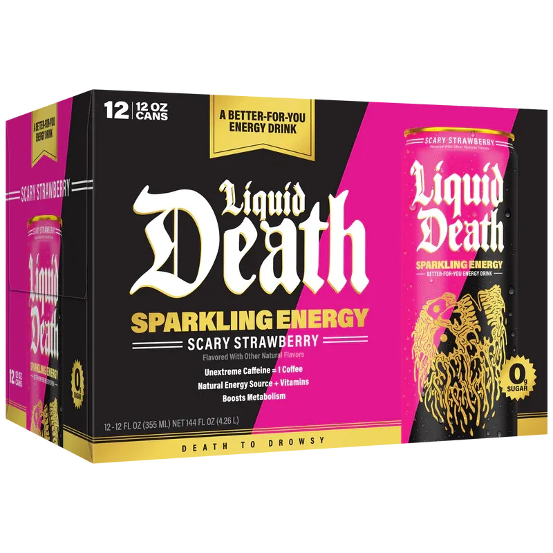 Liquid Death Sparkling Energy Drink 12oz