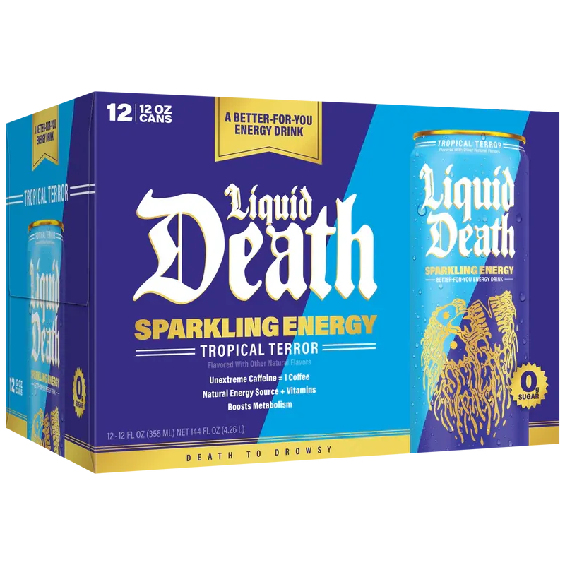 Liquid Death Sparkling Energy Drink 12oz