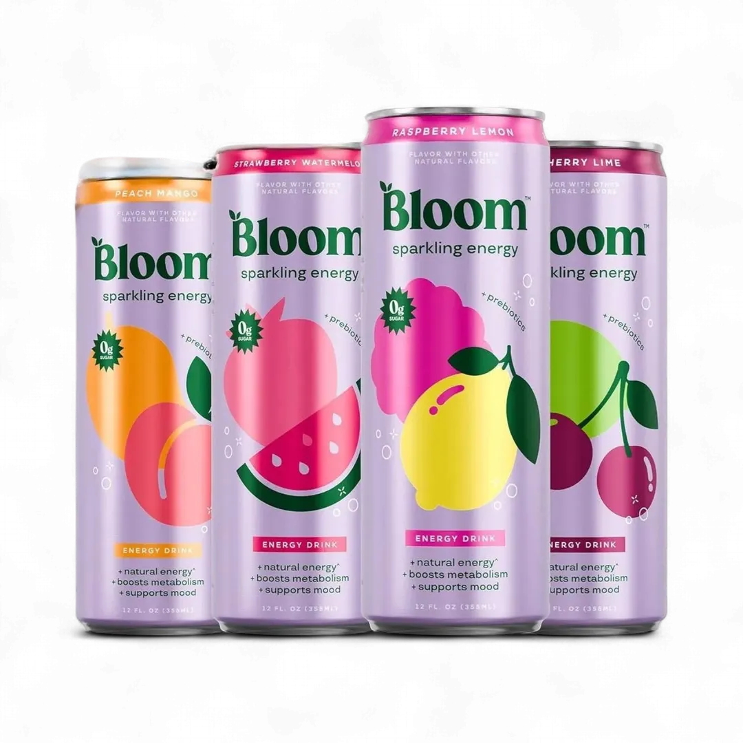 Bloom Sparkling Energy Drink, 12oz