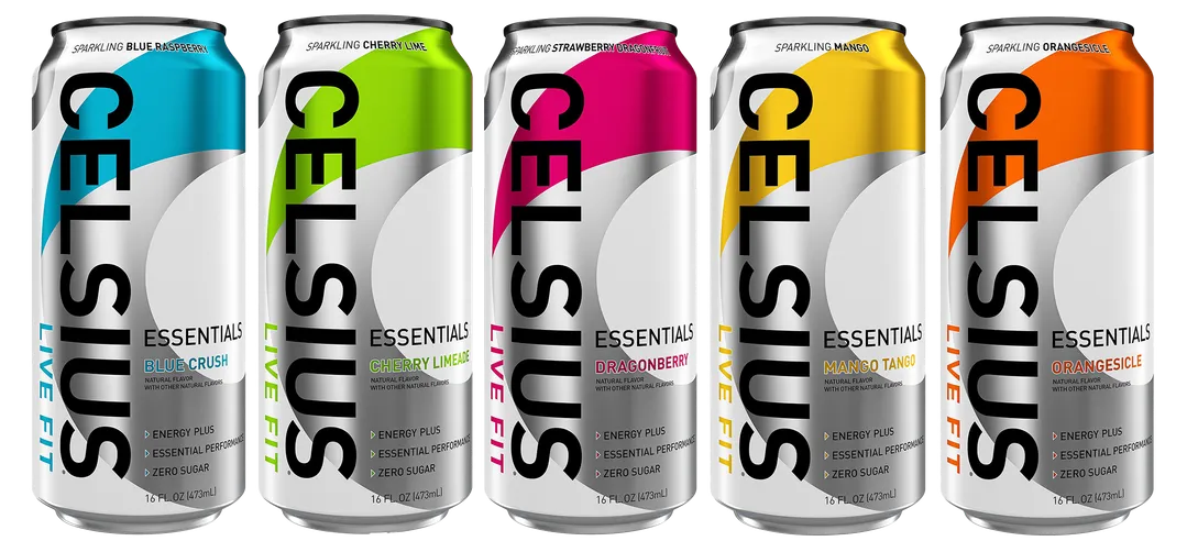 Celsius Essentials Sparkling Energy Drink, 16oz