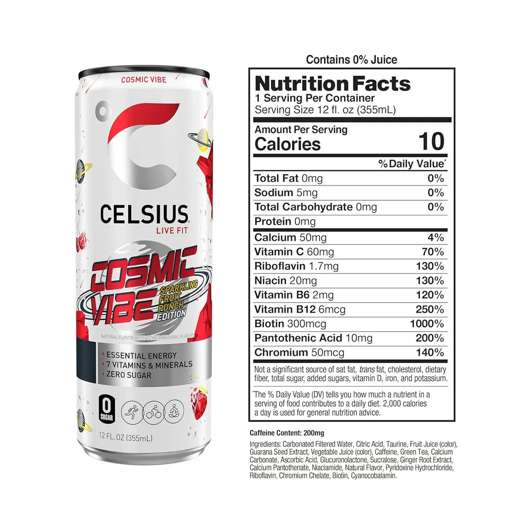 Celsius Sparkling Fitness Drink, 12oz variant