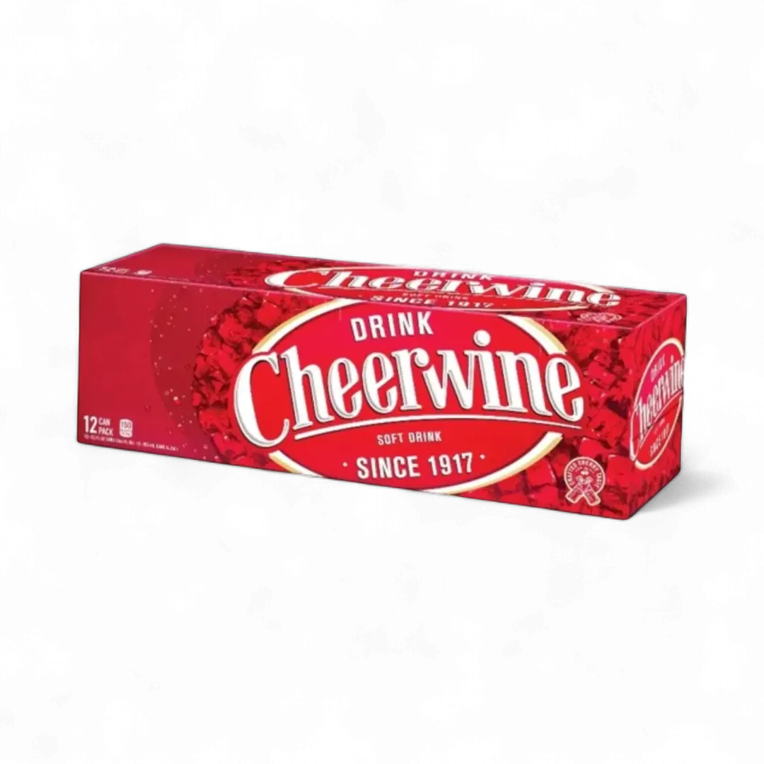 Cheerwine Cherry Soda Soft Drink, 12oz Cans