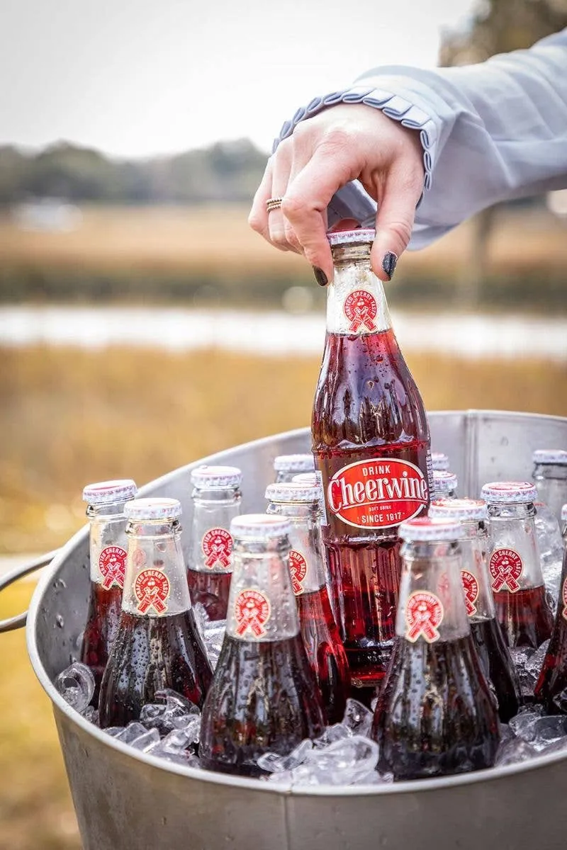 Cheerwine Cherry Soda Soft Drink, 12oz Glass Bottles