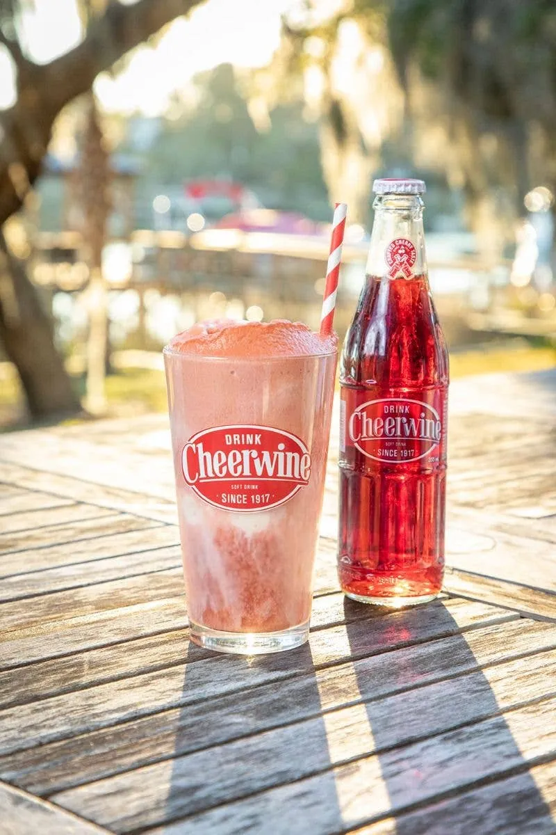 Cheerwine Cherry Soda Soft Drink, 12oz Glass Bottles
