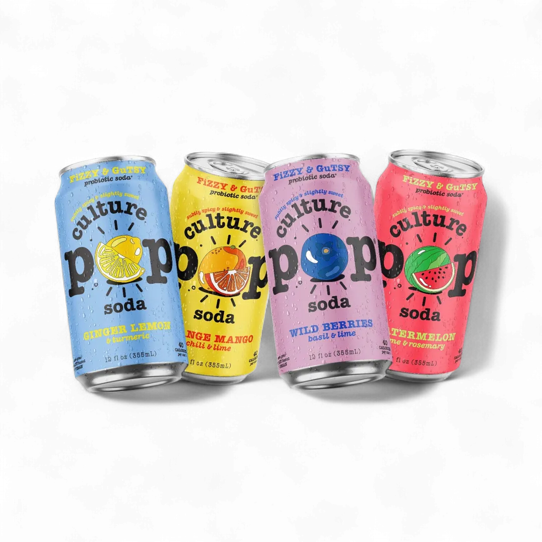 Culture Pop Sparkling Probiotic Soda, 12oz