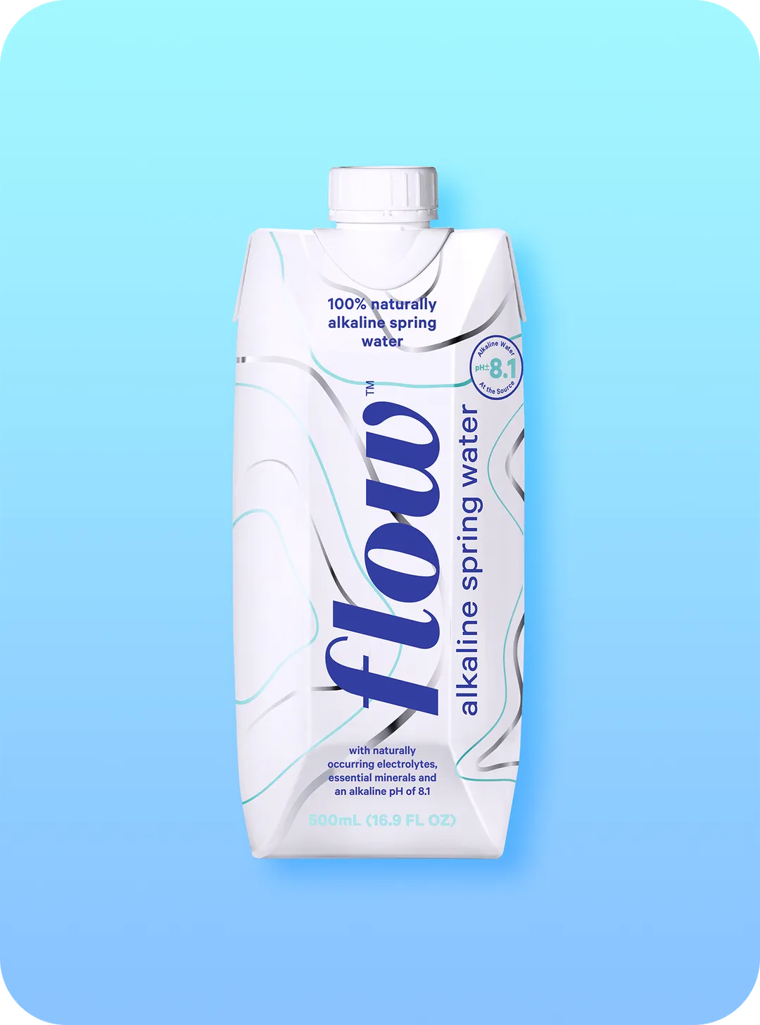 Flow Alkaline Flavored Spring Water, 16.9oz variant
