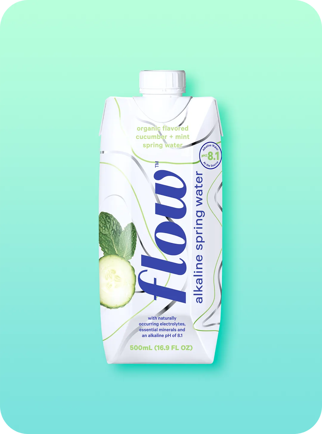 Flow Alkaline Flavored Spring Water, 16.9oz variant