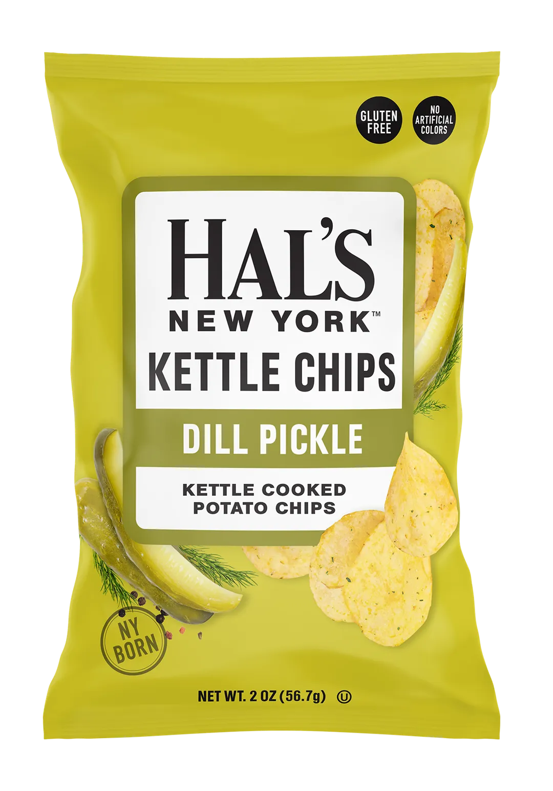 Hal's New York Kettle Cooked Potato Chips, 2oz variant