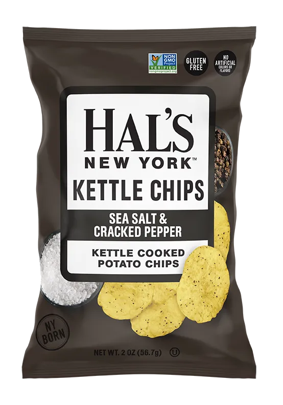 Hal's New York Kettle Cooked Potato Chips, 2oz variant