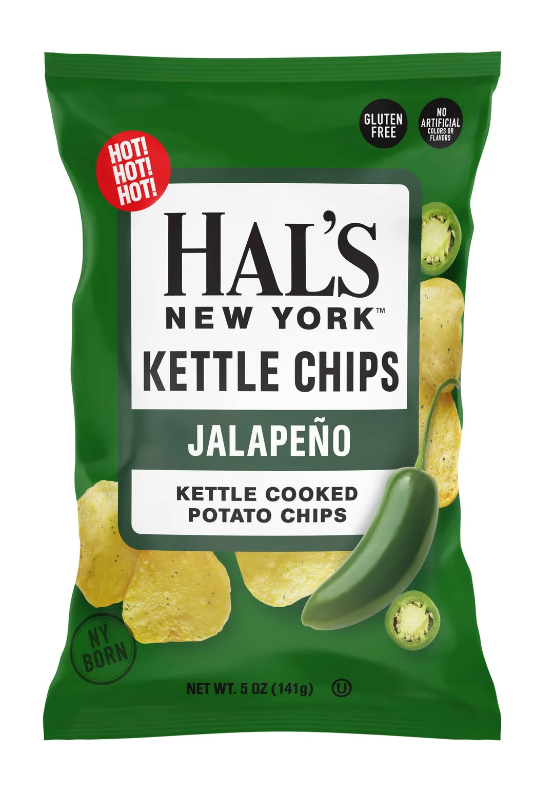 Hal's New York Kettle Cooked Potato Chips, 5oz variant
