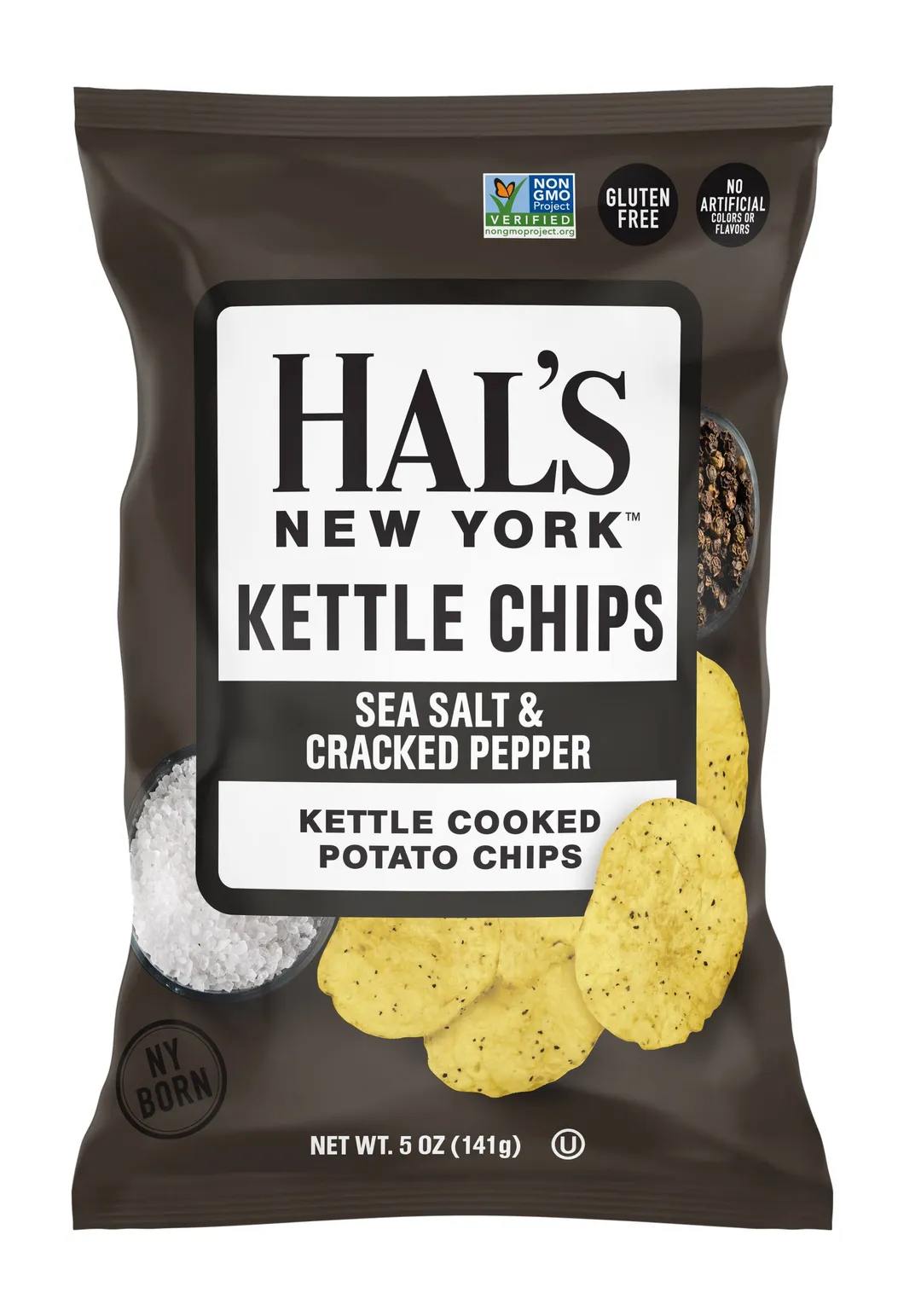 Hal's New York Kettle Cooked Potato Chips, 5oz variant