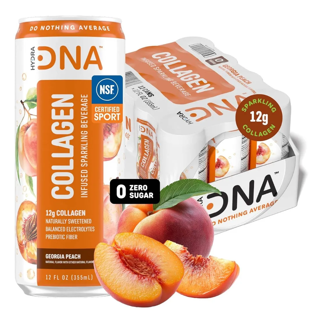 HydraDNA Collagen Infused Sparkling Drink, 12oz variant