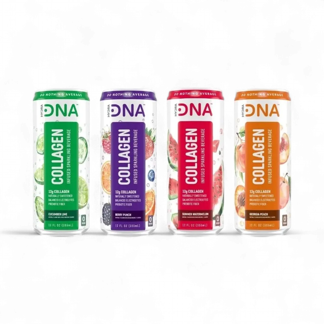 HydraDNA Collagen Infused Sparkling Drink, 12oz