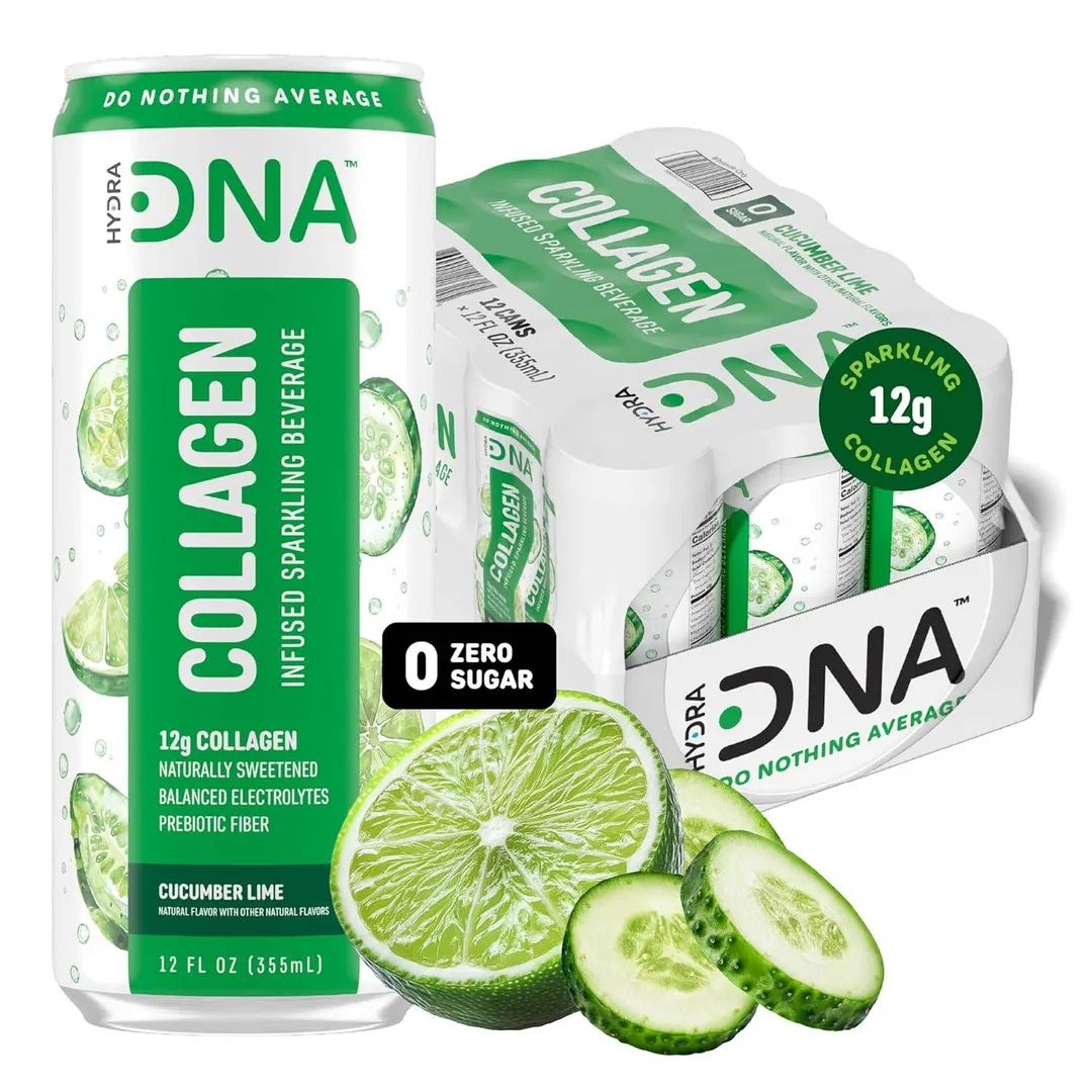 HydraDNA Collagen Infused Sparkling Drink, 12oz variant