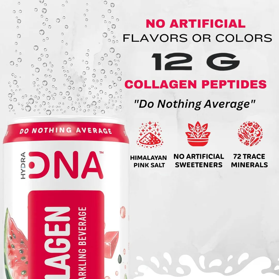 HydraDNA Collagen Infused Sparkling Drink, 12oz