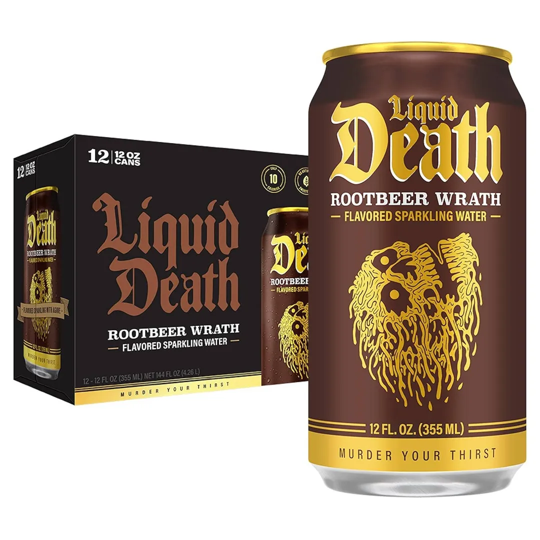 Liquid Death Soda-Flavored Sparkling Water, 12oz variant
