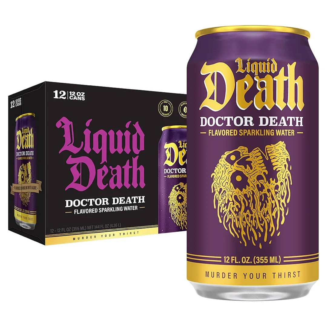 Liquid Death Soda-Flavored Sparkling Water, 12oz variant
