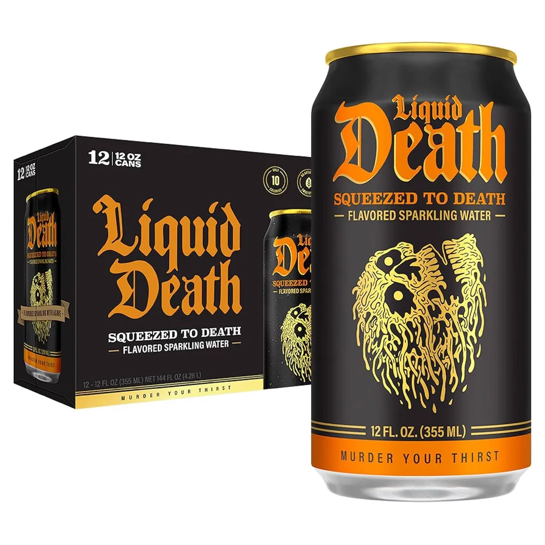 Liquid Death Soda-Flavored Sparkling Water, 12oz variant