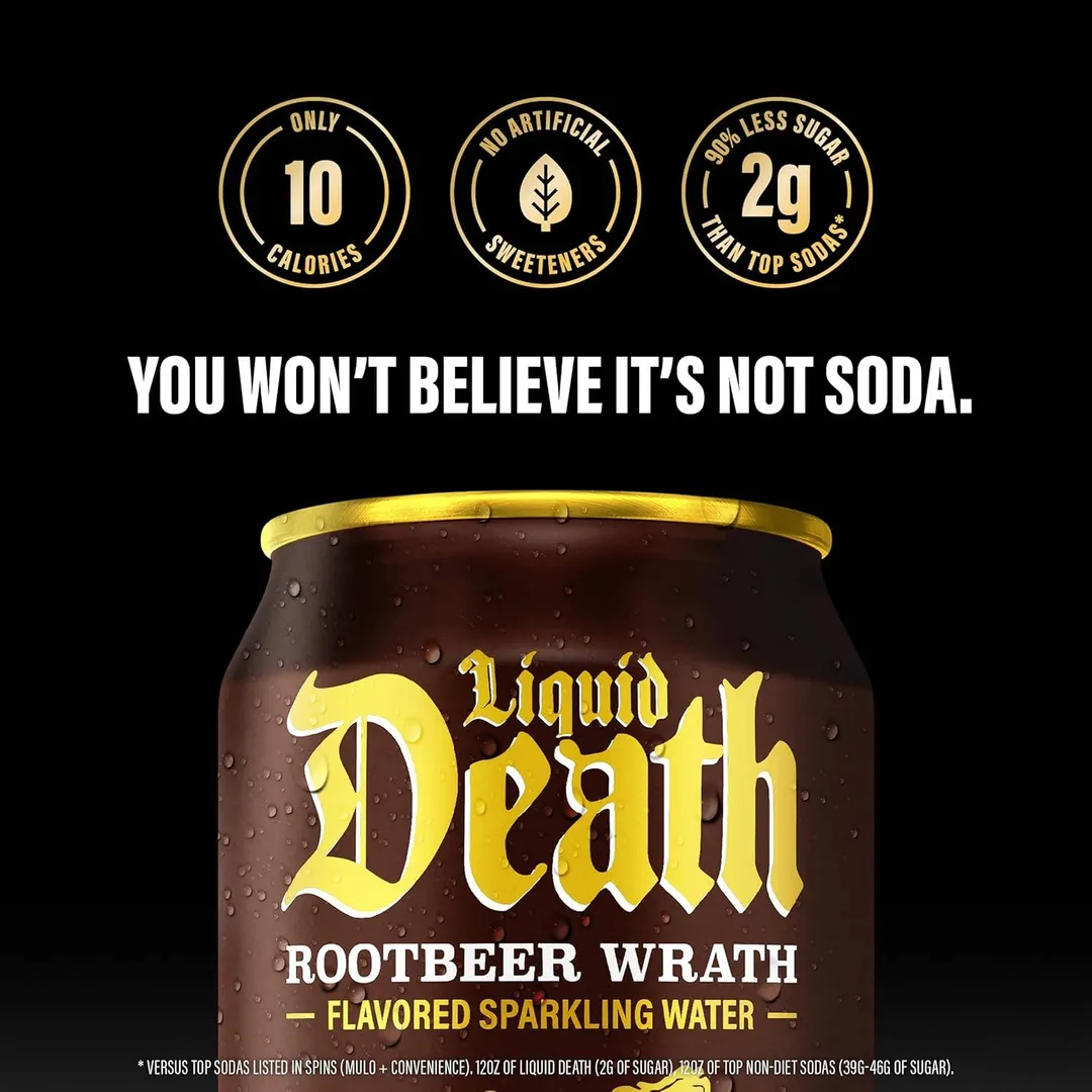 Liquid Death Soda-Flavored Sparkling Water, 12oz