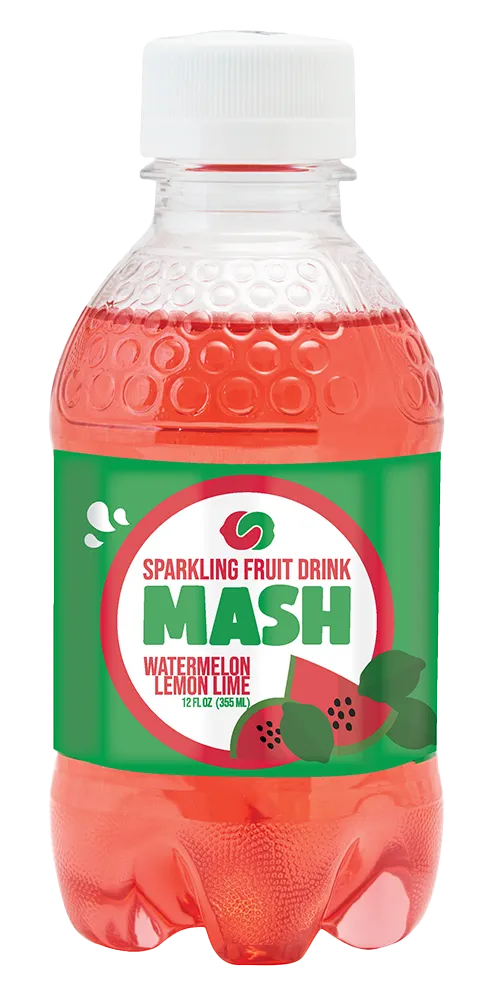 Mash Sparkling Fruit Drink, 16oz Bottles