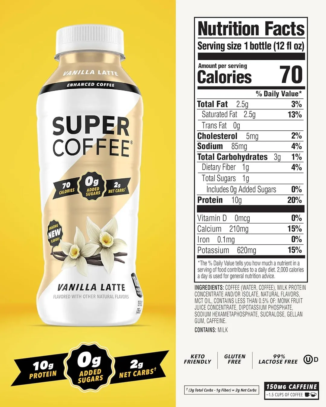 Super Coffee Enhanced Drink, 12oz