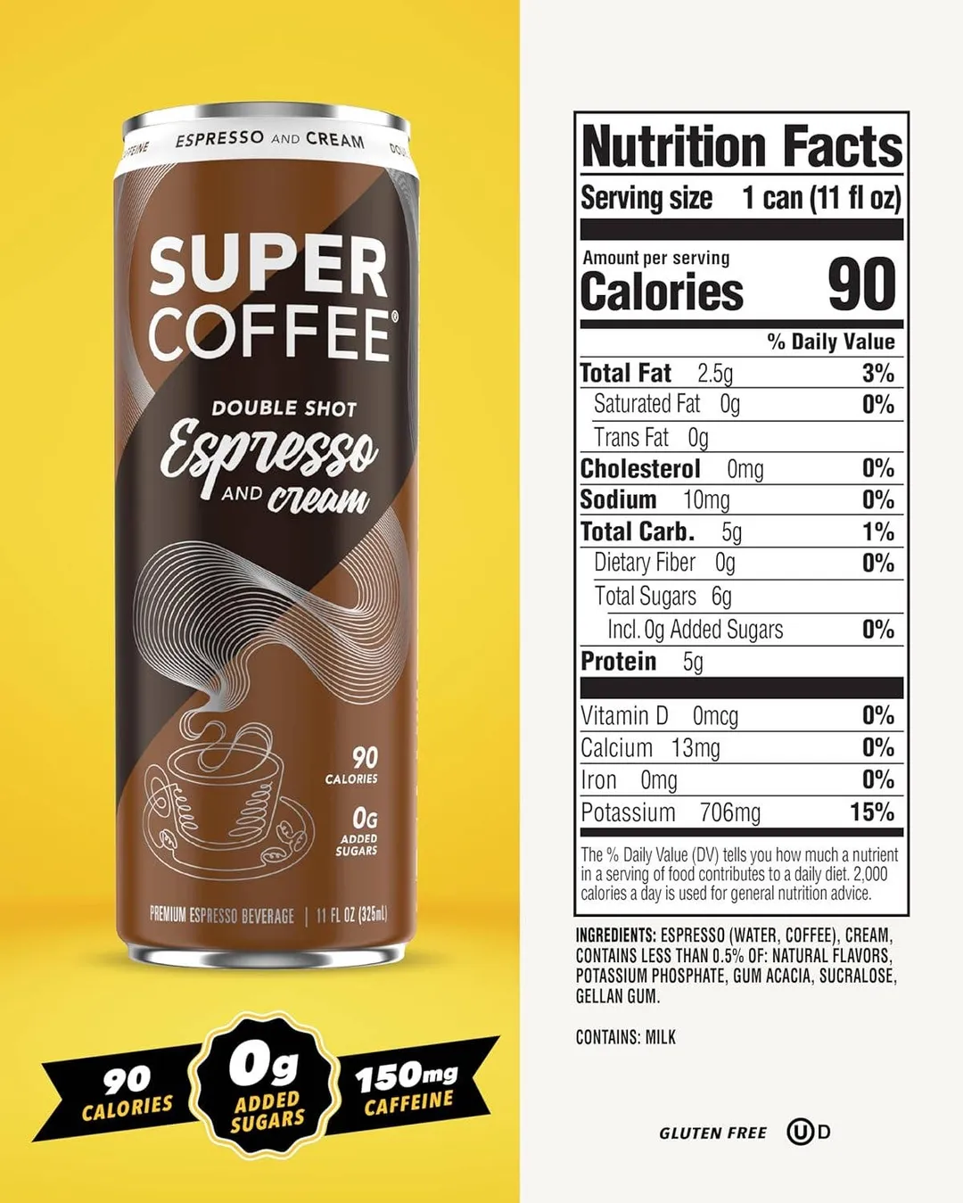 Super Coffee Espresso Coffee Drink, 11oz