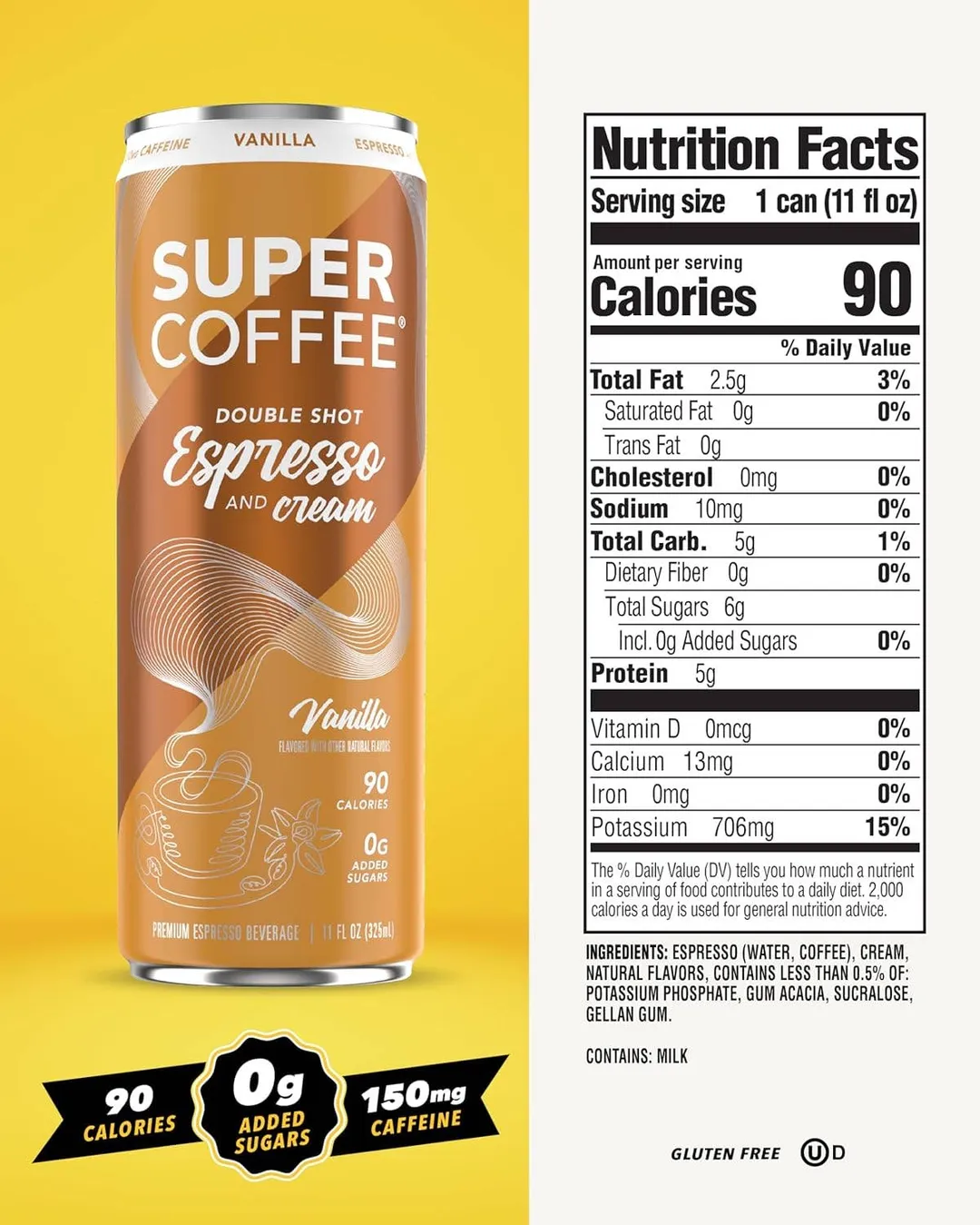Super Coffee Espresso Coffee Drink, 11oz